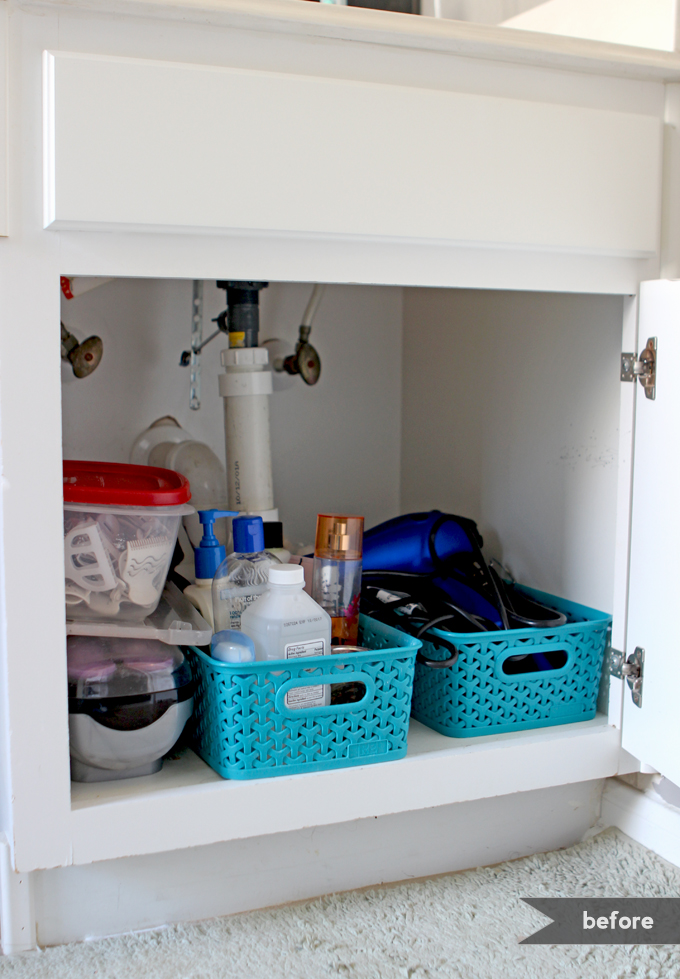 Under Bathroom Sink Cabinet Storage: How To Add A Shelf Inside