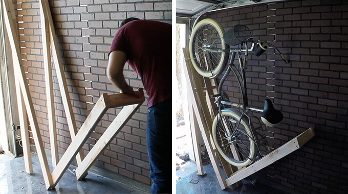 Wall-Mounted Bike Rack