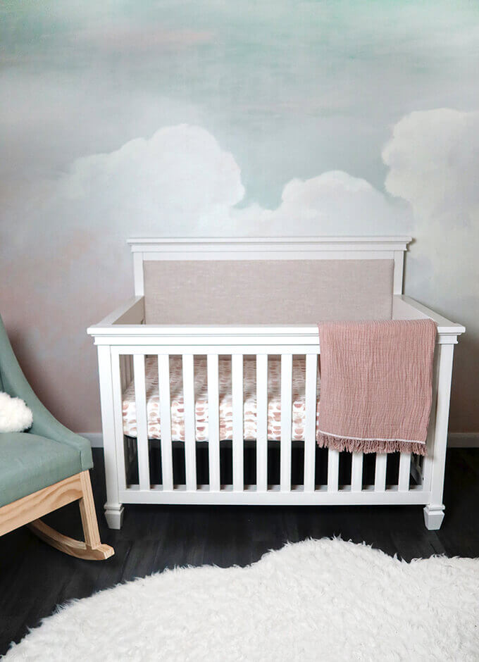 How to Paint a Cloud Mural for a Girl Nursery