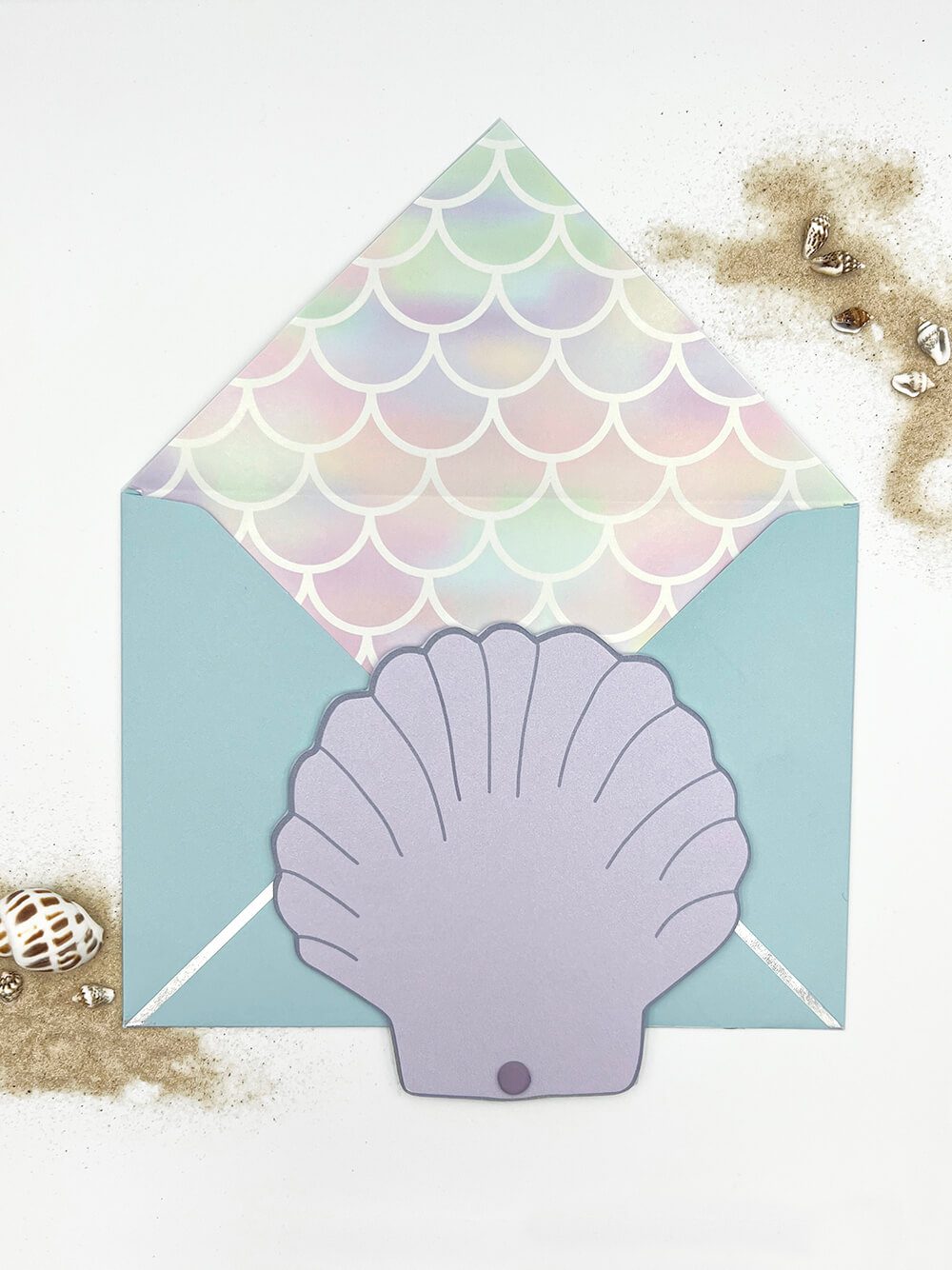 Mermaid In Paper Plate Clam Craft