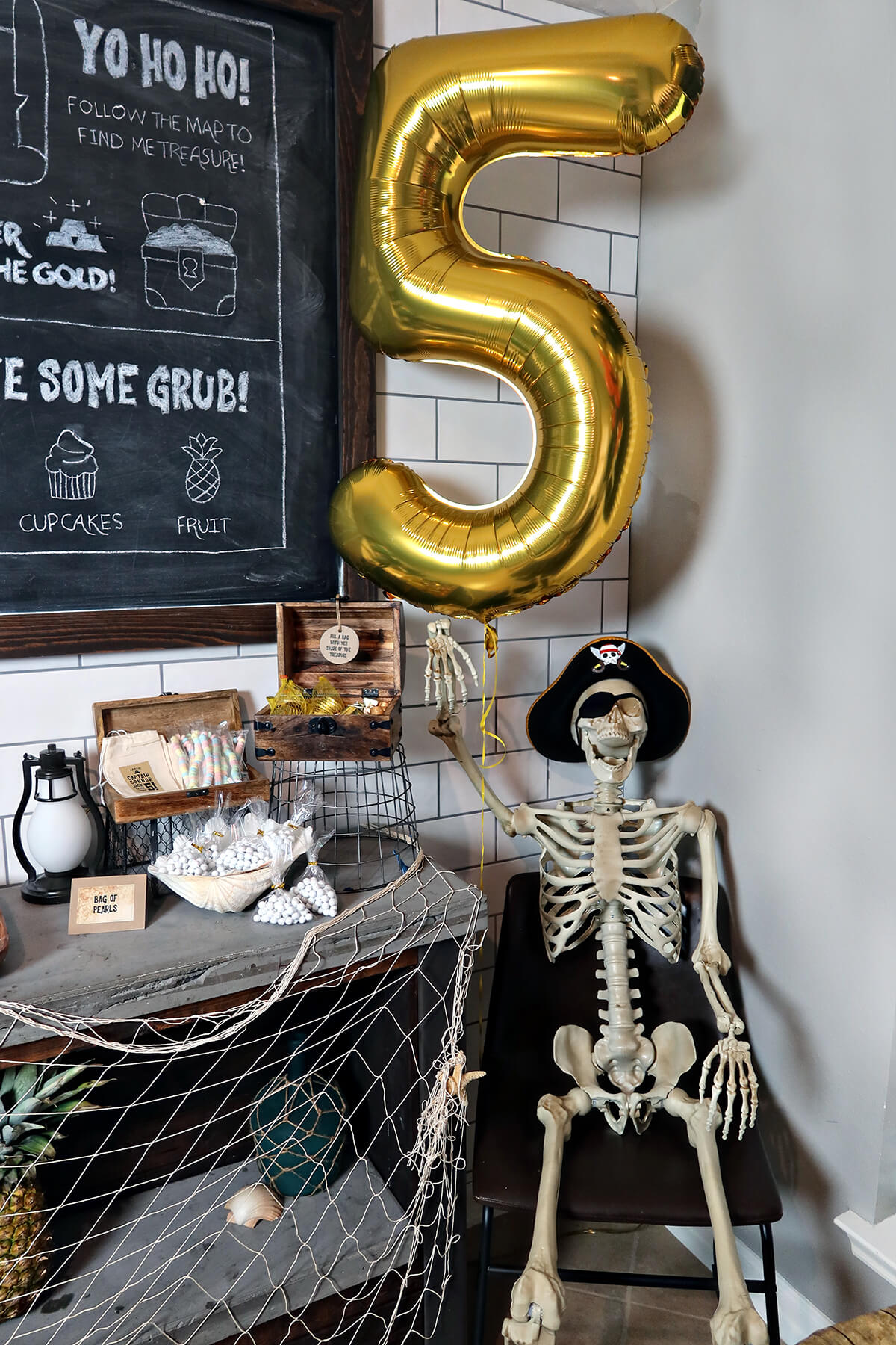 kids 5th birthday pirate party inspiration