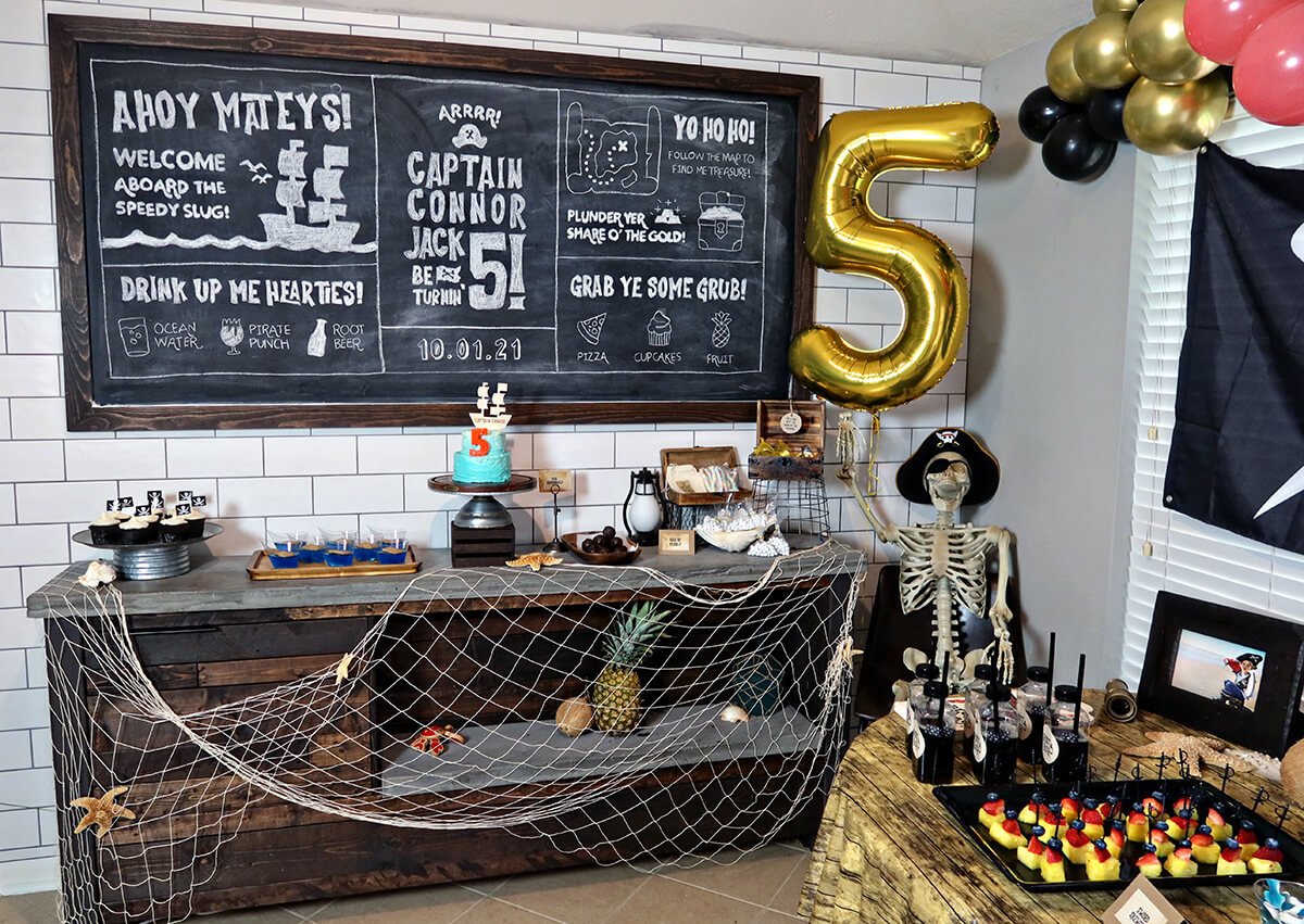 boys 5th birthday party pirate party ideas
