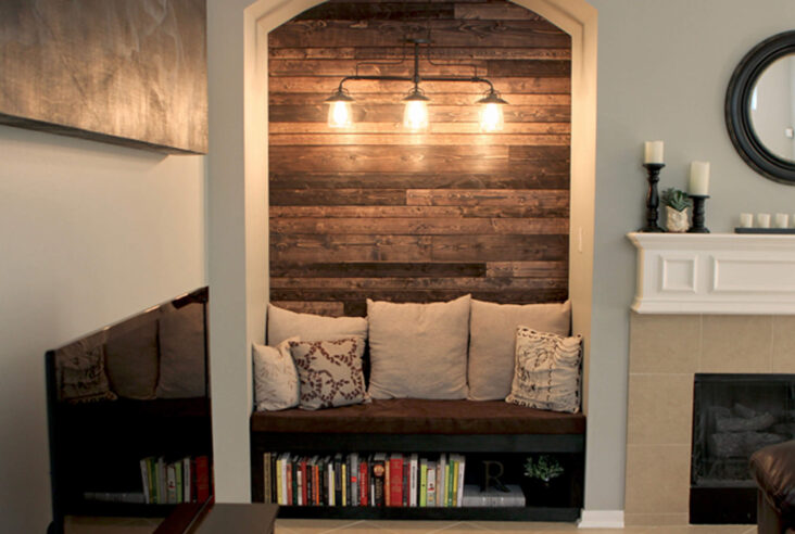 Wood Wall Reading Nook