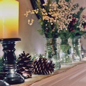 Simple Rustic Christmas Decorations | Gray House Studio