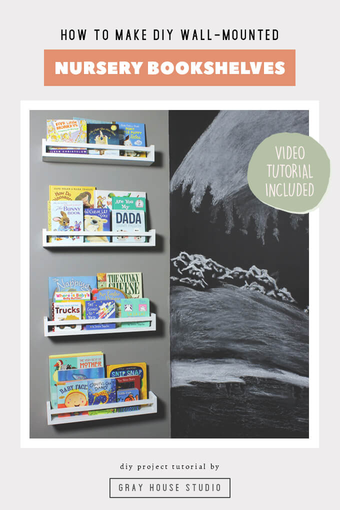 diy bookshelf for nursery
