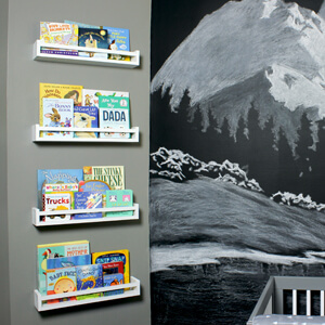 Nursery Bookshelves Floating Shelves DIY | Gray House Studio
