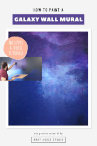 HOW TO PAINT A GALAXY WALL MURAL