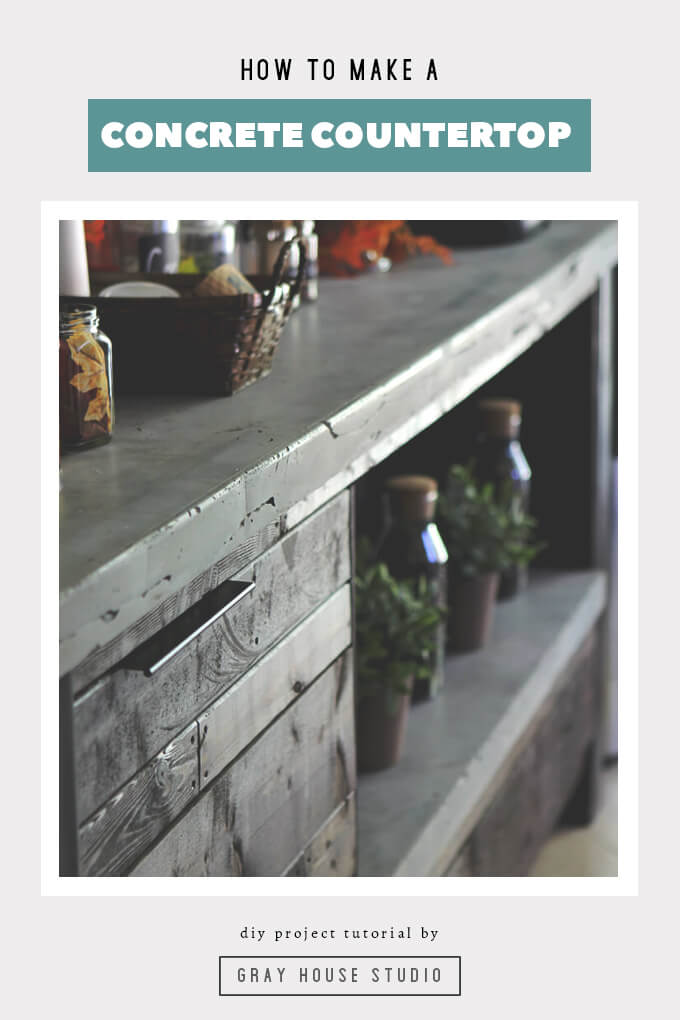 How to make DIY concrete countertops for the kitchen. In this DIY home renovation tutorial we will show how to make a concrete countertop from a concrete form for a bar top or top of a kitchen island. 