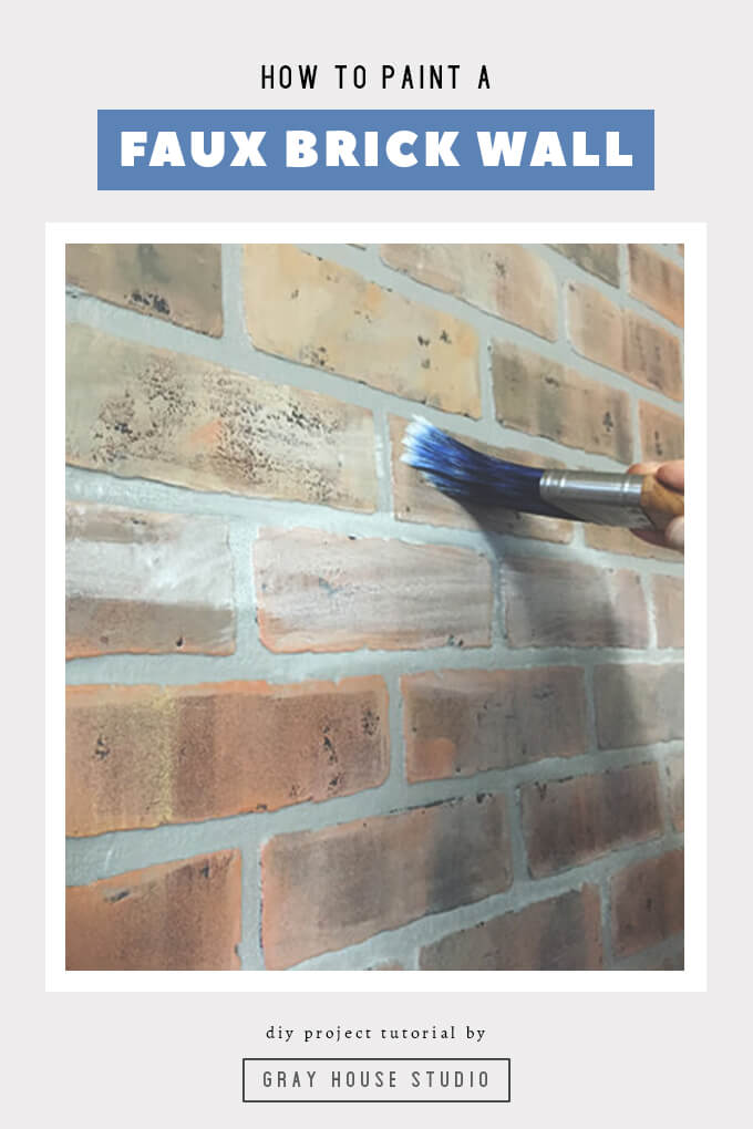 A DIY tutorial sharing our tips for painting faux brick embossed hardboard paneling. If you want a DIY painted brick wall the easy and cheap way, we’ll show how to get a brick interior wall aesthetic on a budget.