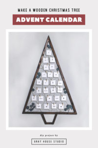 WOODEN TREE ADVENT CALENDAR DIY