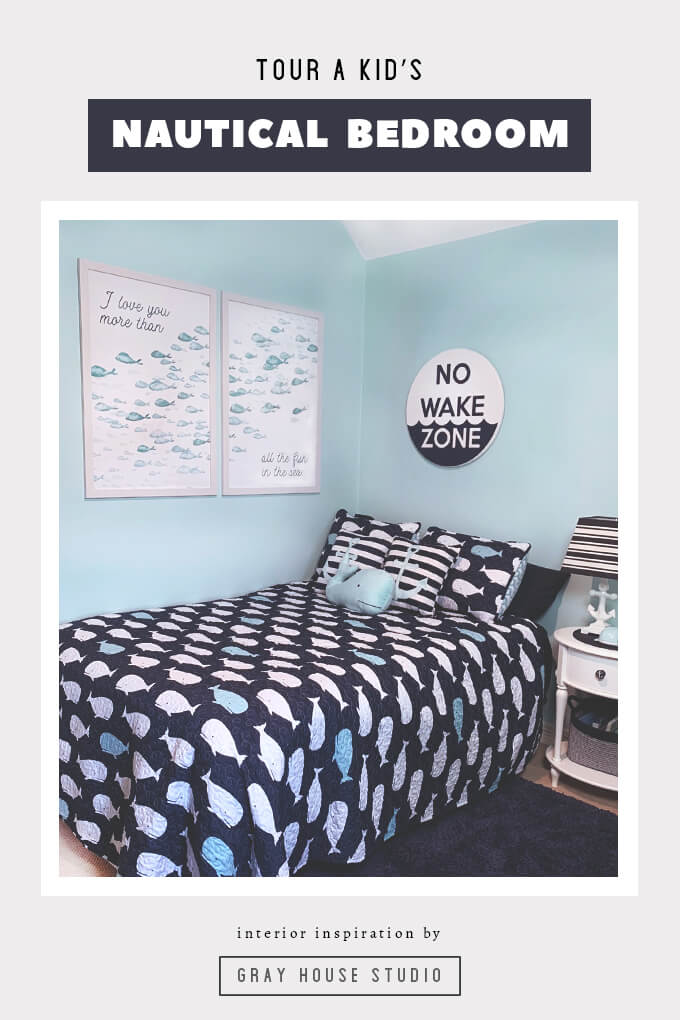Nautical Kid's Bedroom | Gray House Studio Nautical Themed Kids Bedroom